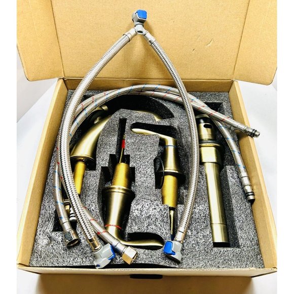 Basin Faucet - Model ( 0QEP7FC7 ) Brushed Gold - New Other - Picture 2 of 4